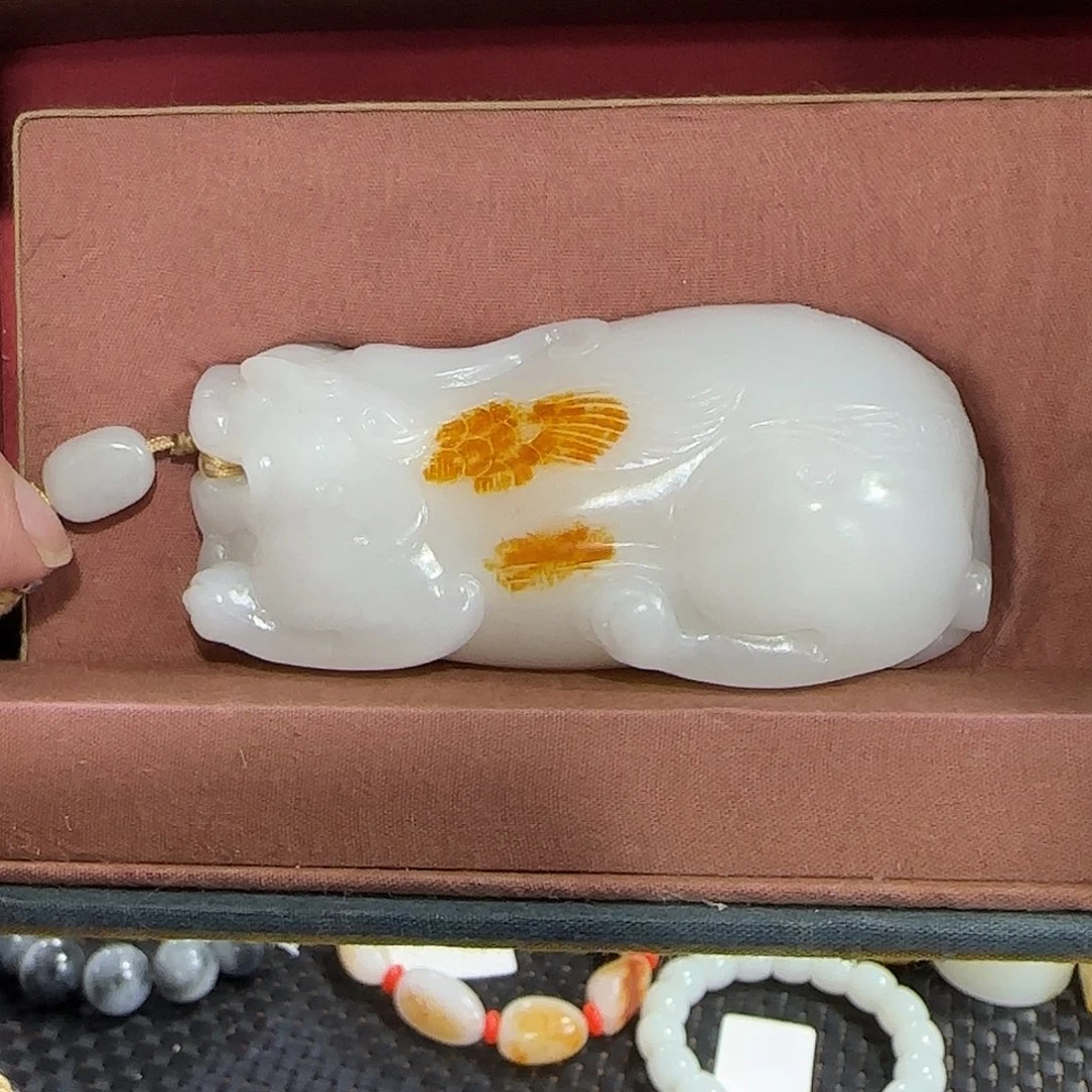 和田玉未镶嵌挂件