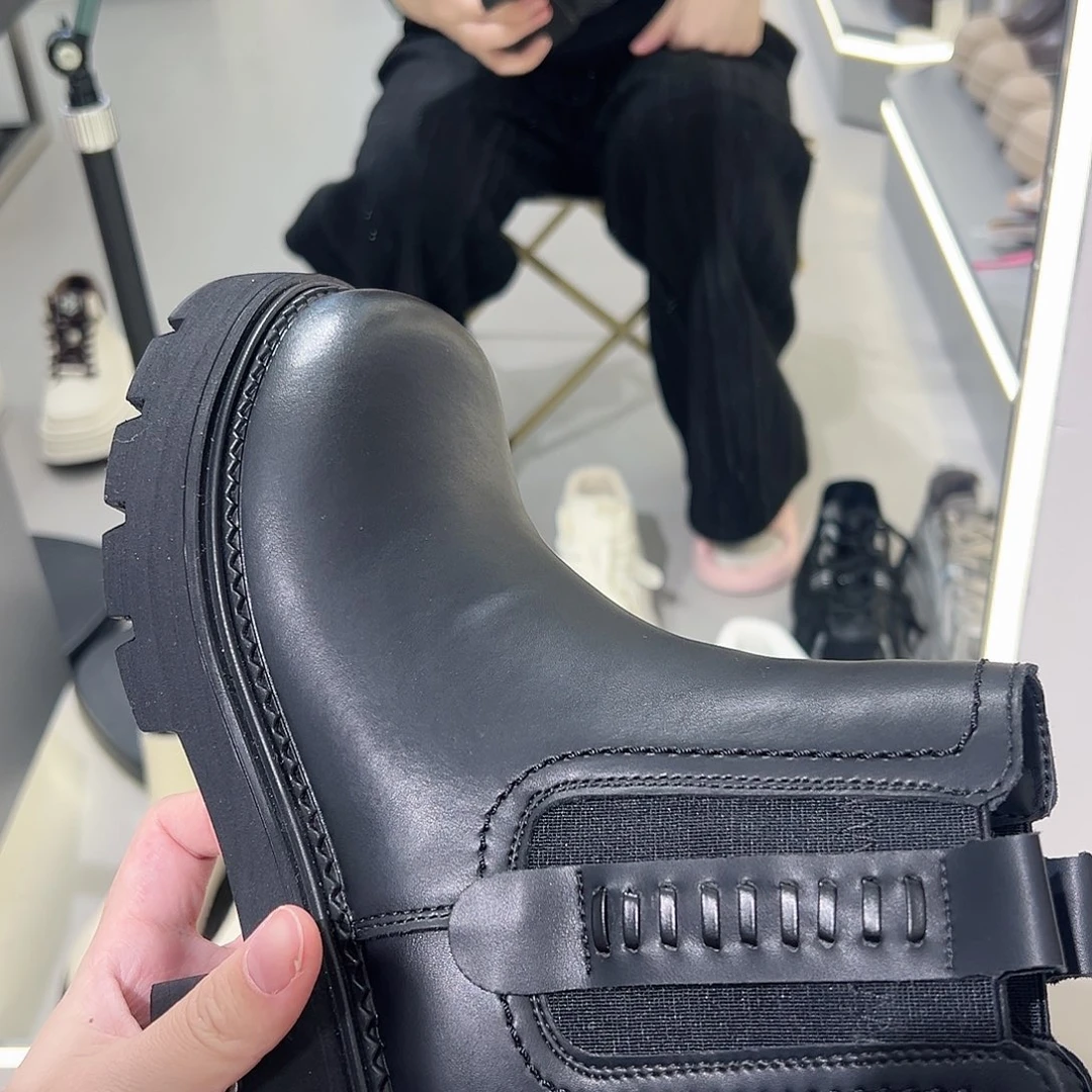 885-57dm黑色37大棉烟筒靴