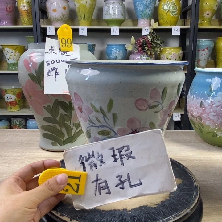 景德镇高温陶瓷花盆