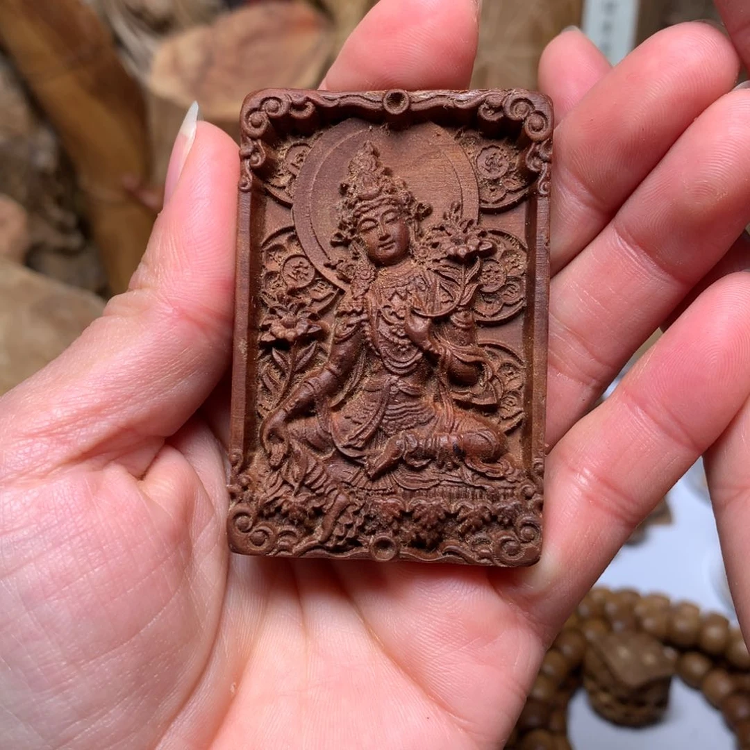 檀香木手串/手链老山檀香雕刻牌牌