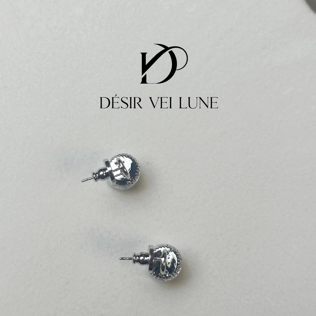 铜合金合成锆石耳饰 耳钉6326百搭气质