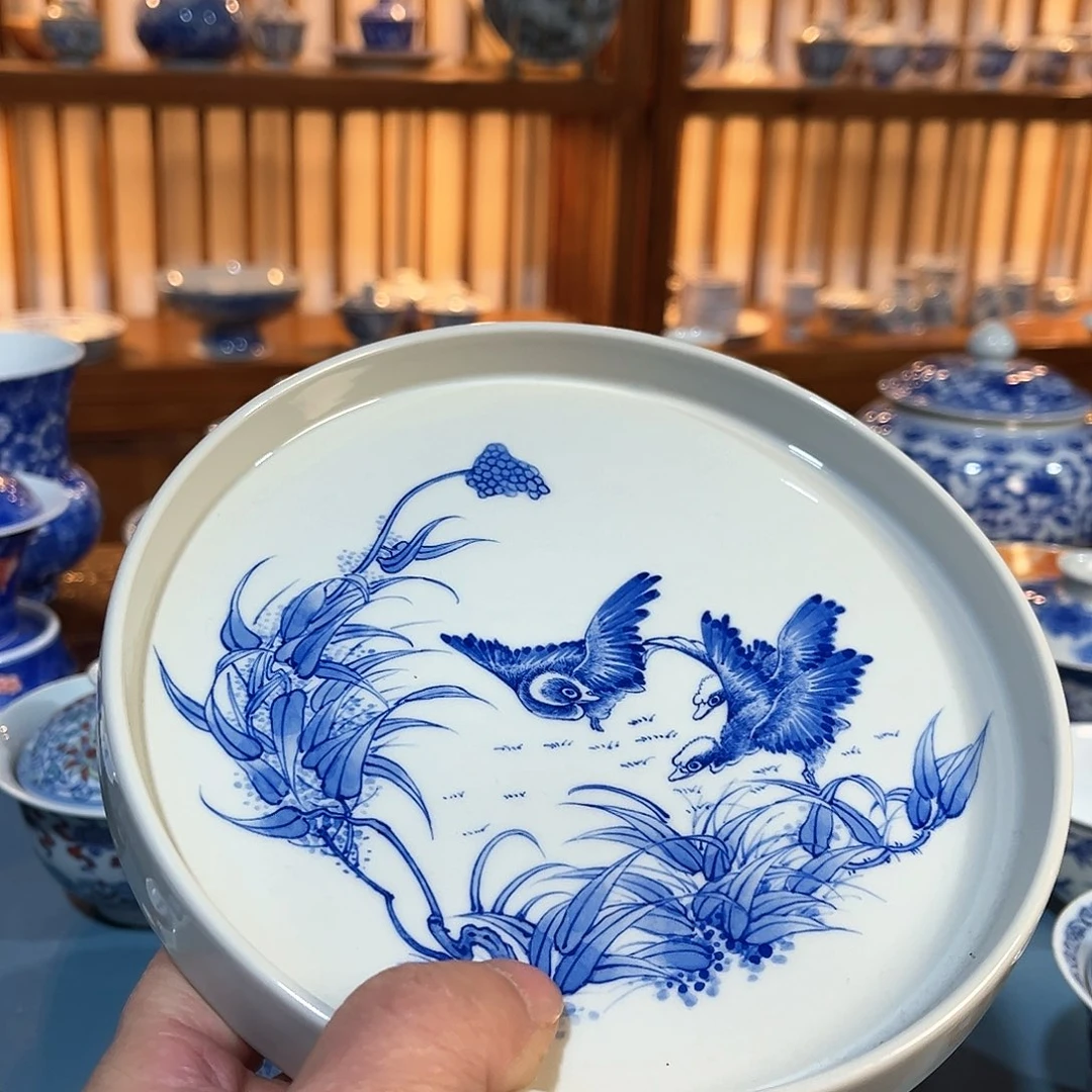 錡镇堂手工手绘壶承