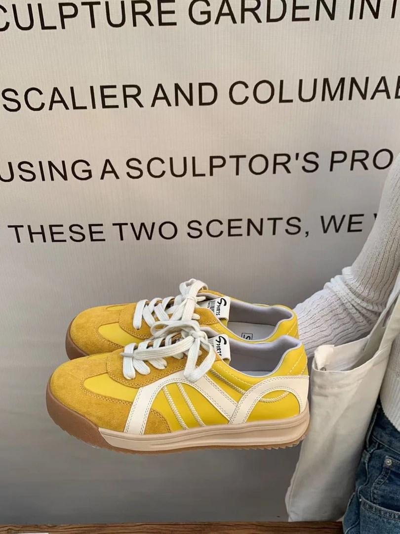 V家 7702圆头德训休闲鞋