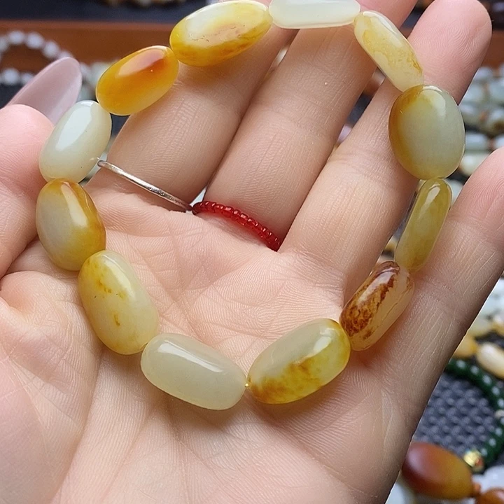 和田玉未镶嵌手链