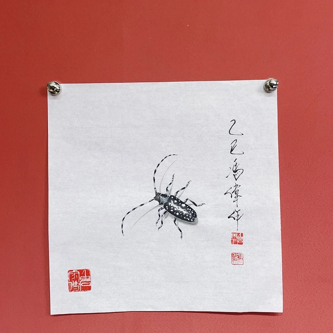 国画冯伟老师手绘国画作品音浩