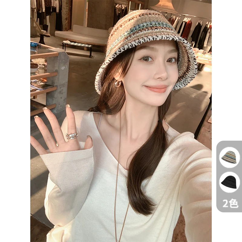 A美洋MEIYANG 赫本假日渔夫帽 【商场同款】绵羊毛混纺_百搭针织帽U