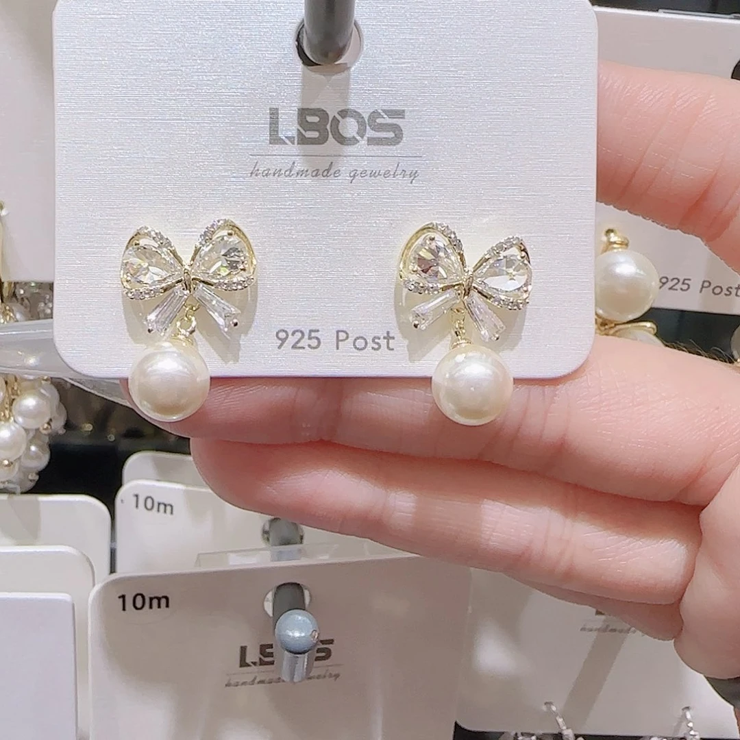 锆石铜合金925银耳环