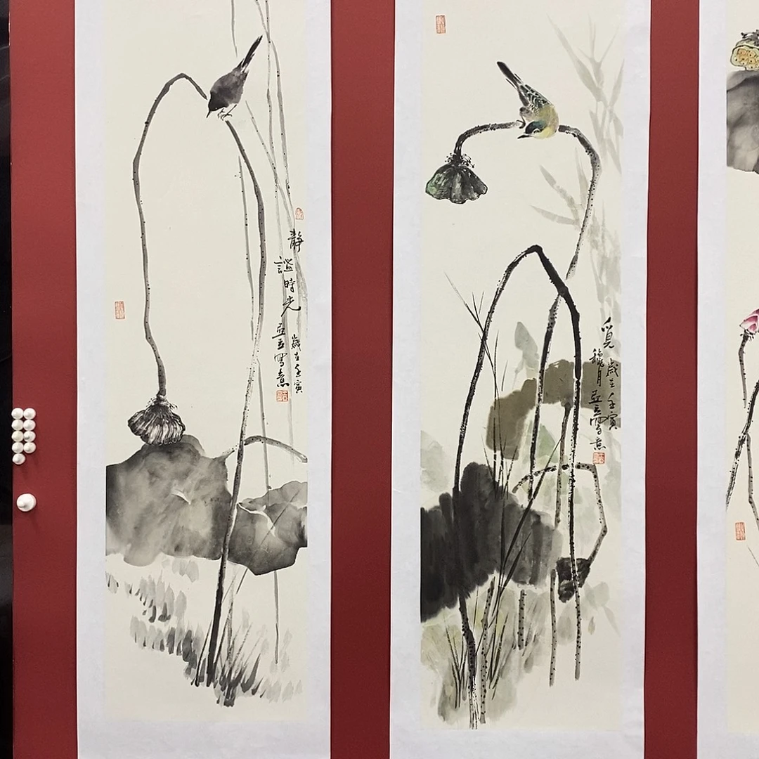 国画王亚立四尺对开X2精品佳作