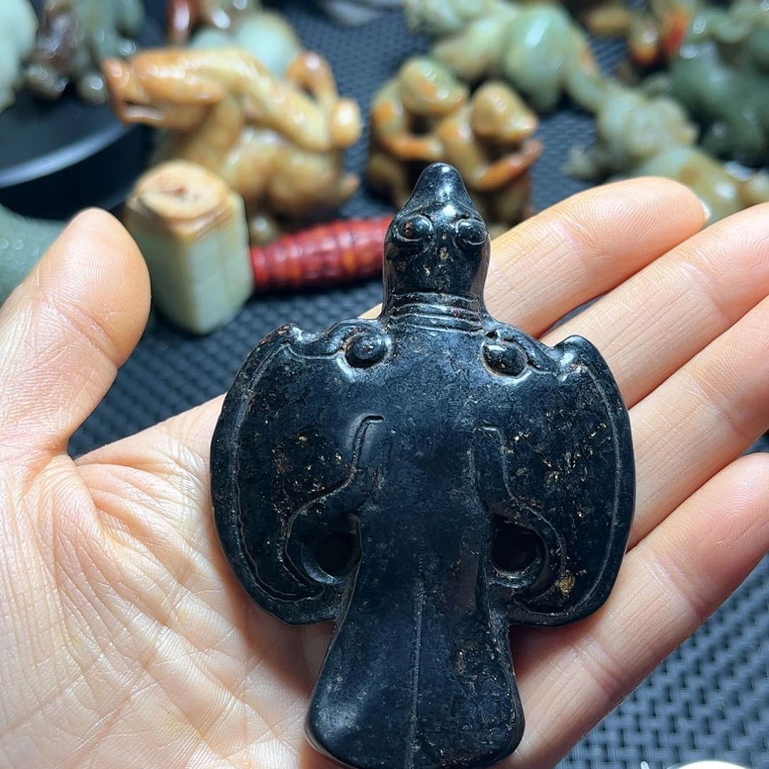 白玉菩提吊坠摆件