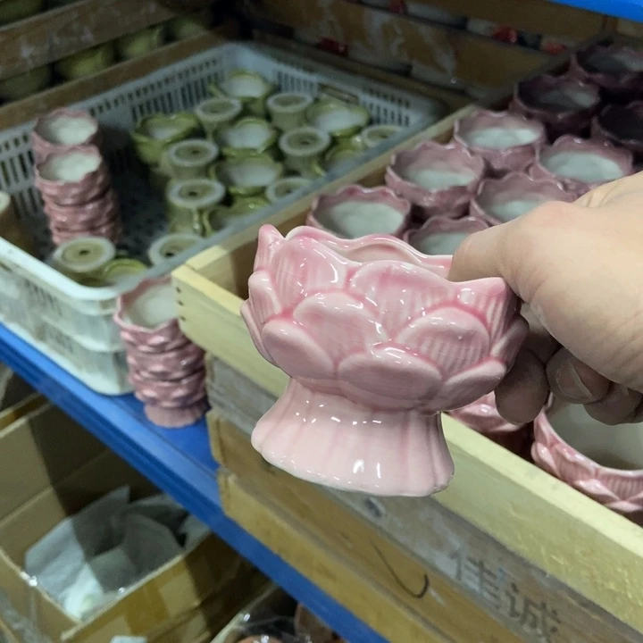 陶瓷花盆单场满9.9发8*7粉