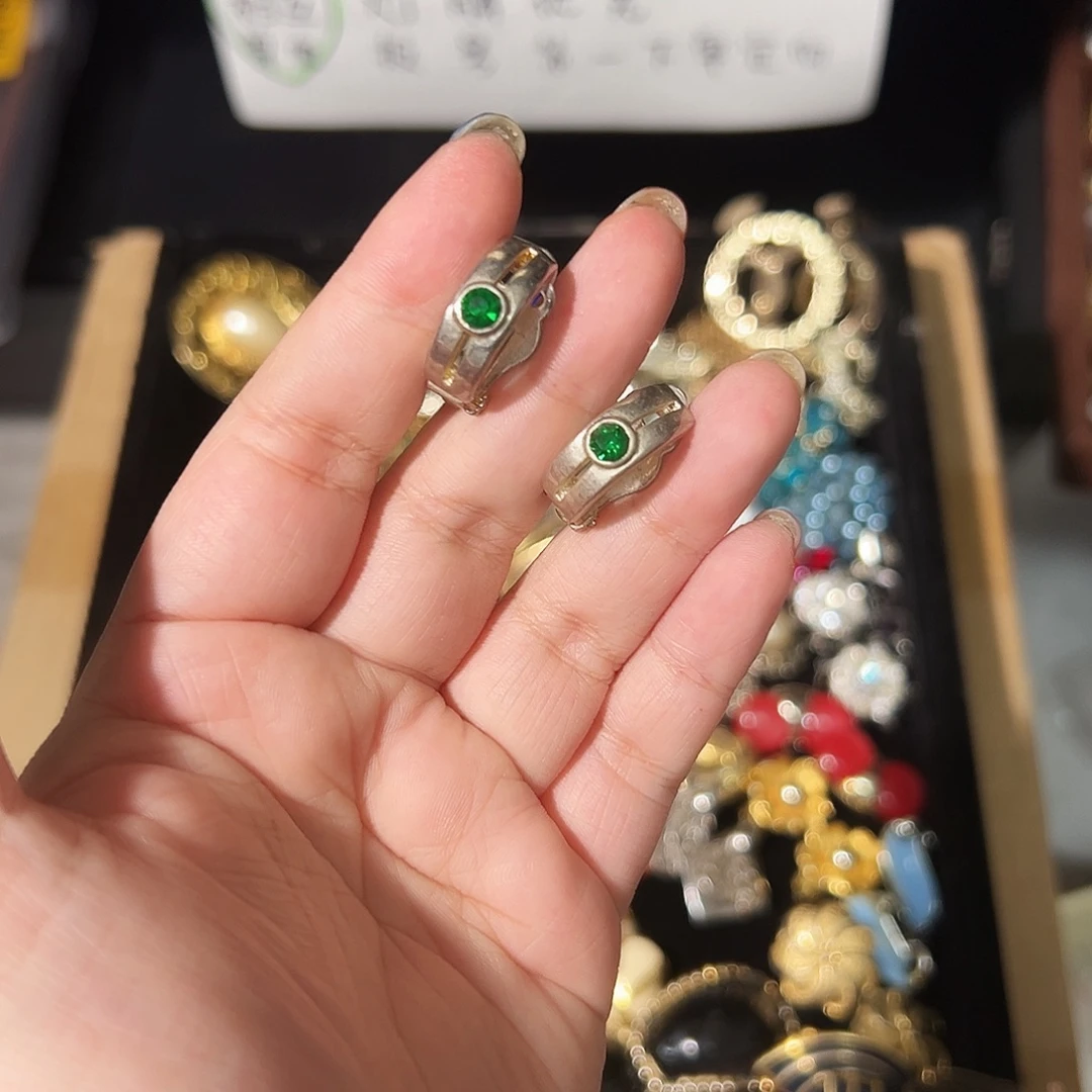 纯铜合成碳硅石耳夹 不退换