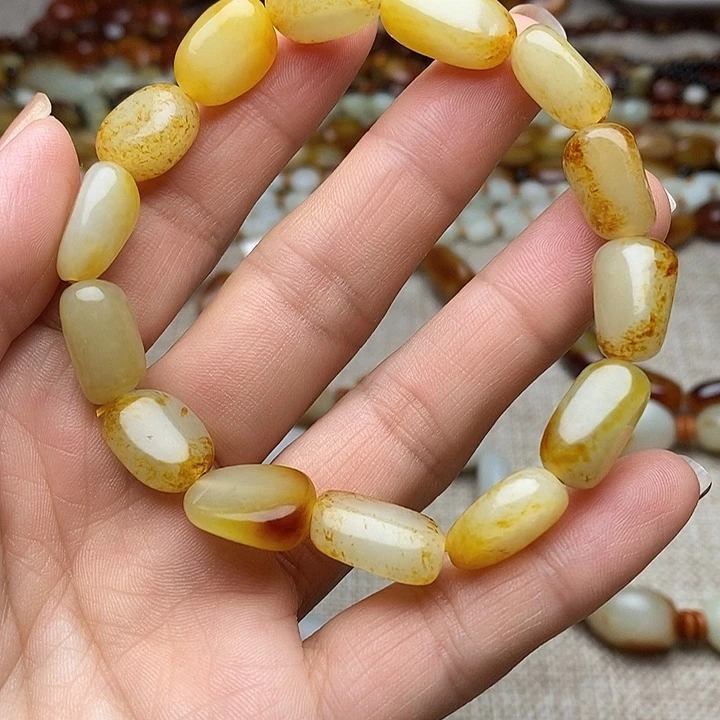 和田玉未镶嵌手链