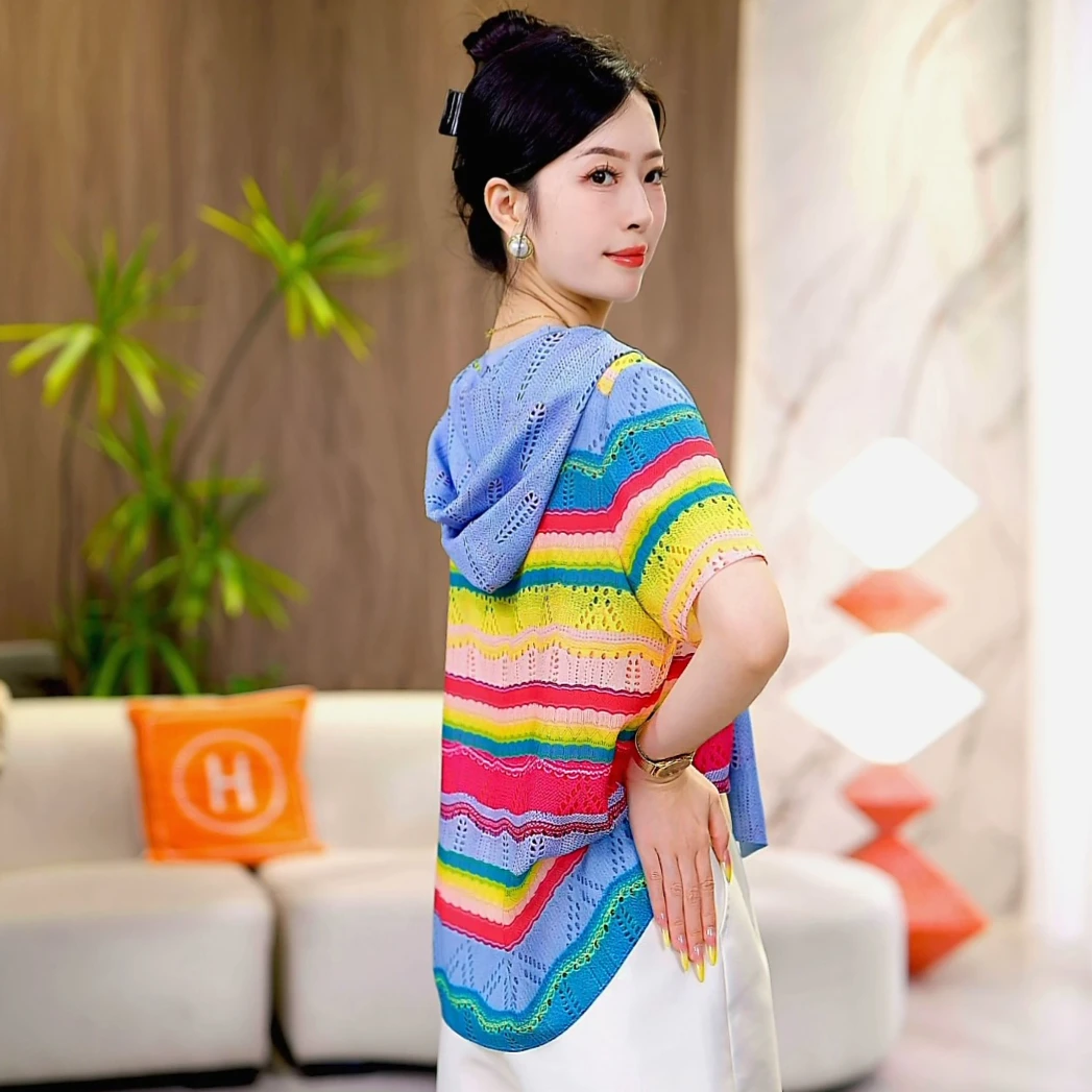 2025新款女款爆款夏季薄款时尚气质洋气纯色休闲百搭外搭坎肩披肩