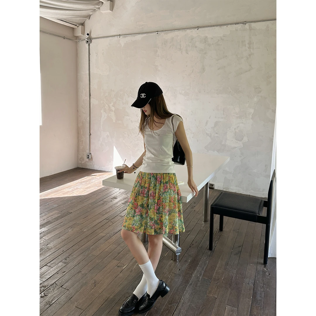 DYANGJUN【4月20号10:00AM 短裙】韩系碎花春夏短裙
