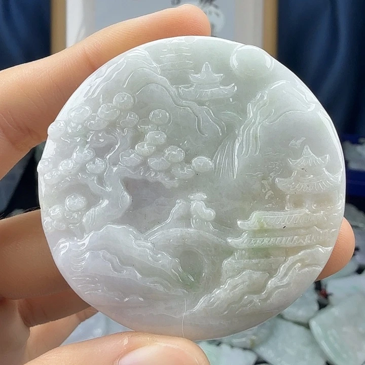 翡翠未镶嵌颈饰翡翠