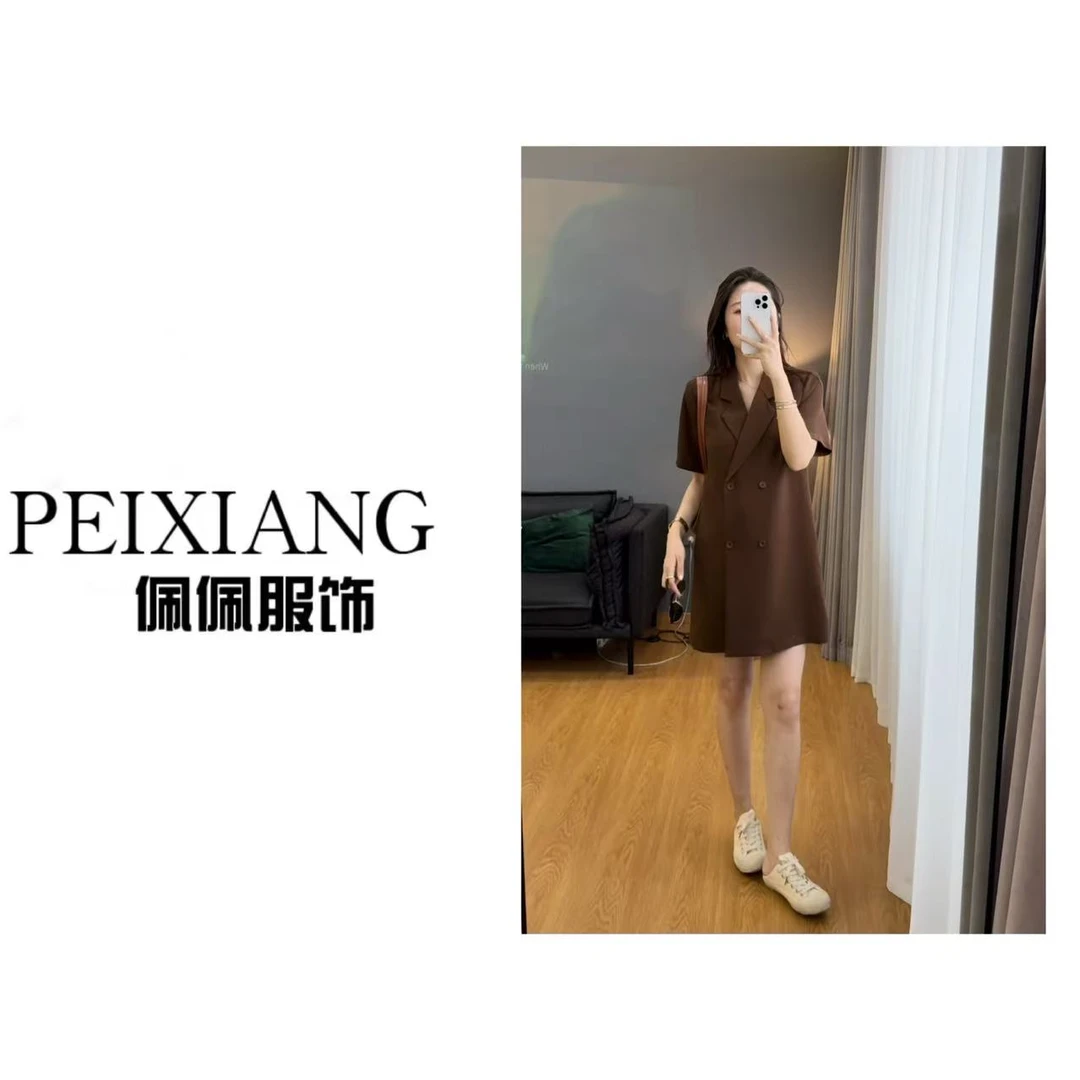 佩佩WA 【西装短袖连衣裙】连衣裙 V8334 6056207显瘦夏季气质