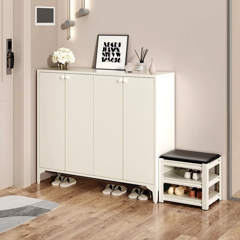 新疆包邮钢制鞋柜家用带锁玄关入户收纳柜现代简约大容量储物柜室