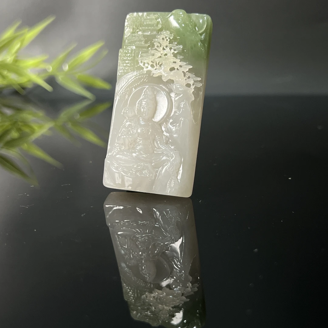 1123GC66134和田玉挂件