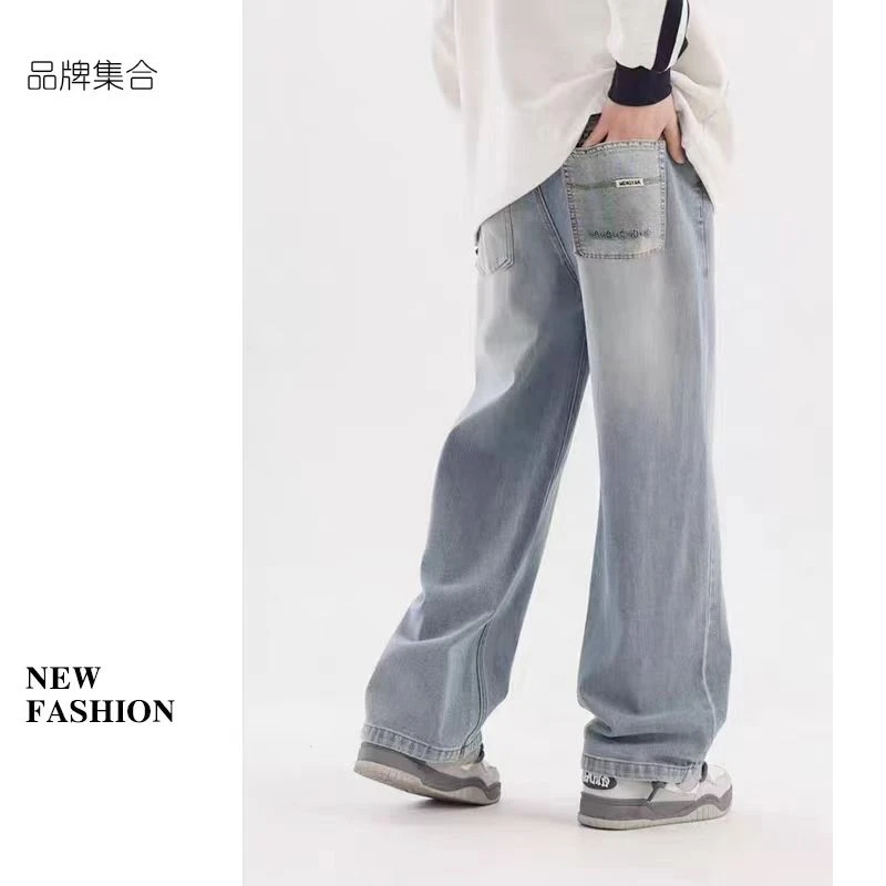 【405】夏季薄款潮流水洗牛仔裤