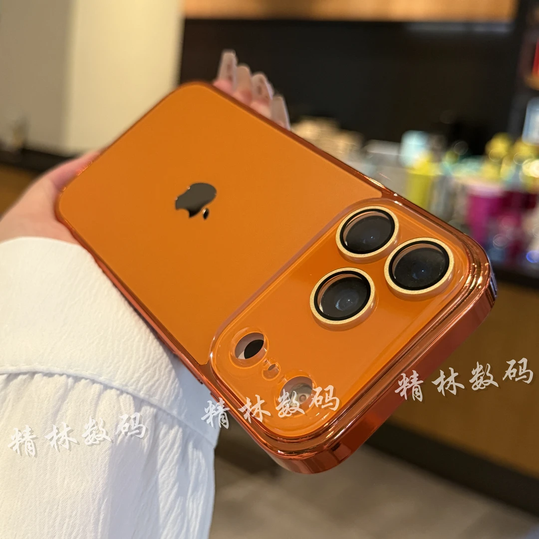 纳米AG高级苹果电镀手机壳适用17/16/15/14/13/12/11镜头膜全包