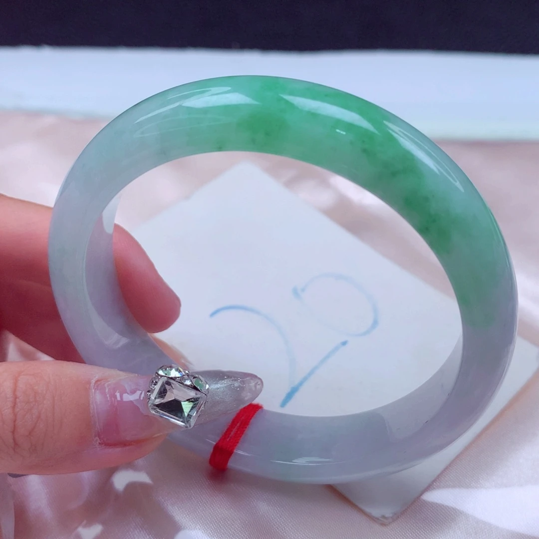 翡翠手镯未镶嵌天然缅甸翡翠A货手镯