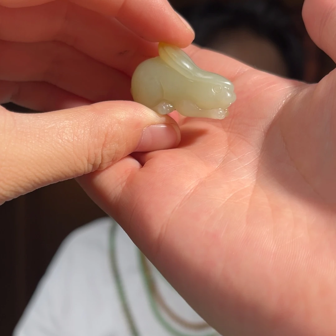 和田玉未镶嵌吊坠(不含链)新疆若羌兔兔450