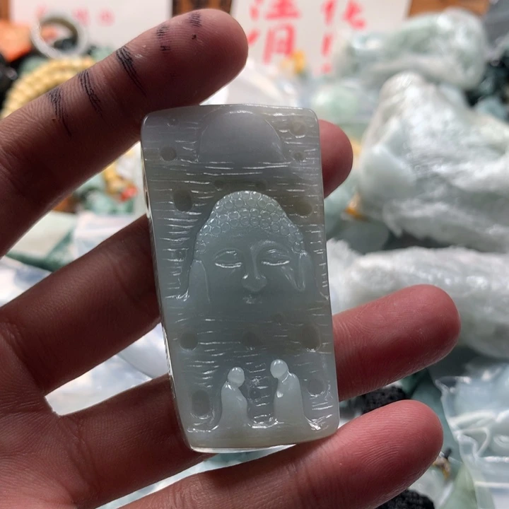 颈饰未镶嵌翡翠保真天然a货翡翠