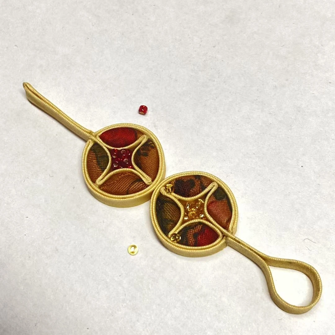 纯手工硬花盘扣一对（一左一右为一对）下单开始制作，不接急单