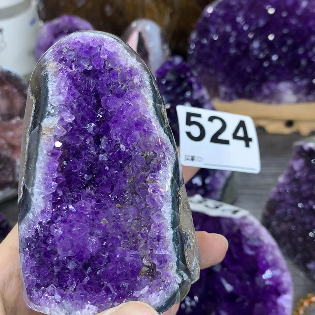 紫晶珠宝半成品未镶嵌524