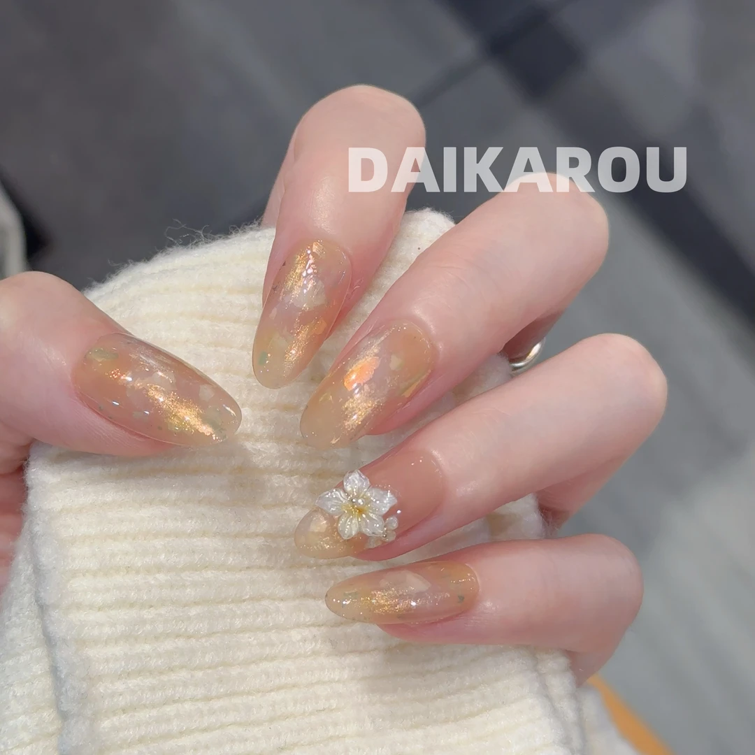 金璃花漾 黛卡柔 预售 新甲型 此度 短椭圆 中椭圆手工穿戴甲10片