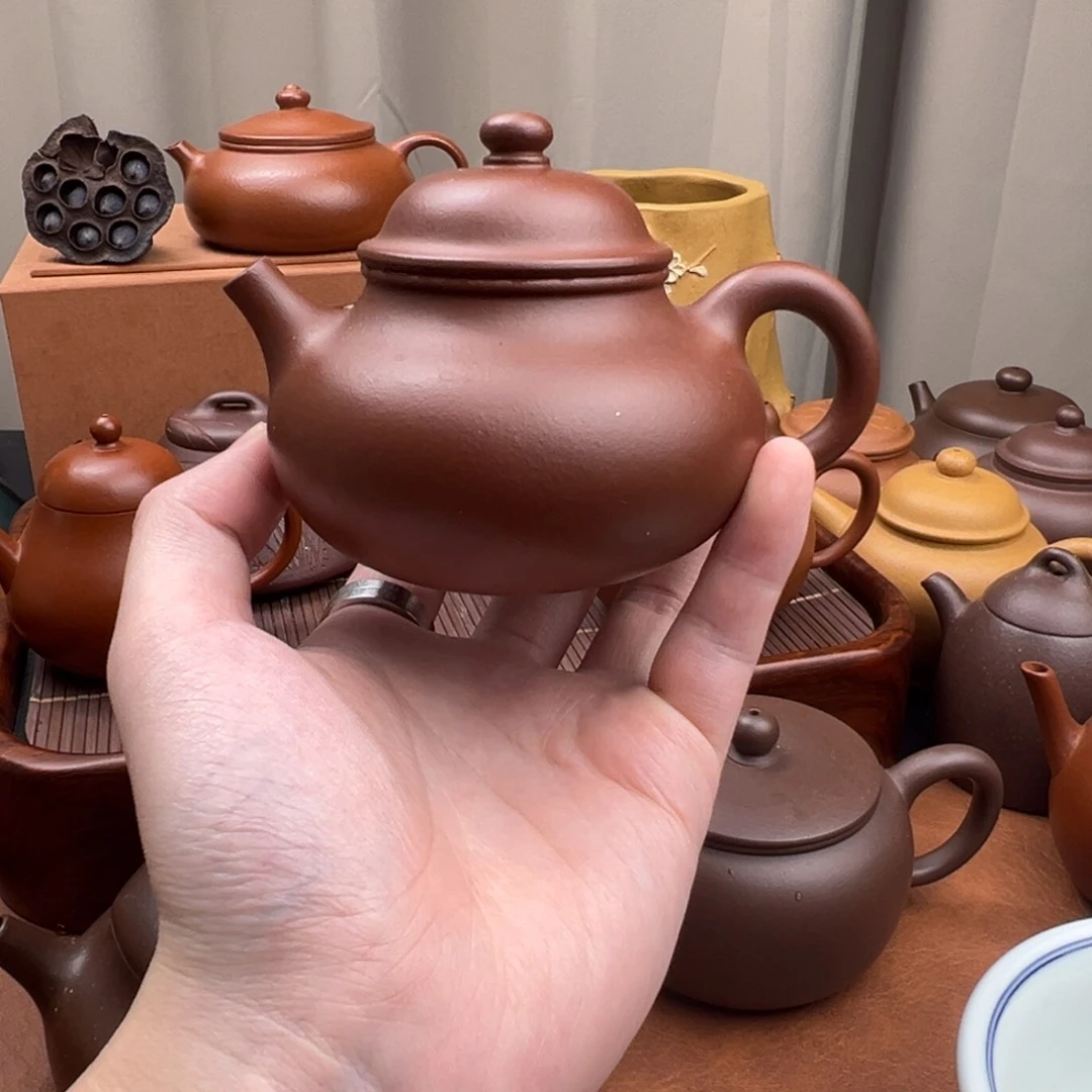 茶壶紫砂容天底槽清 150cc