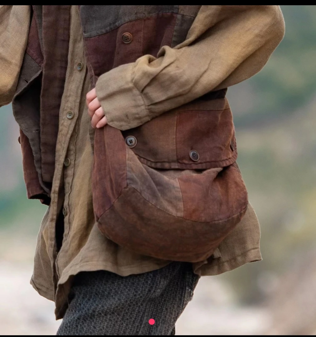 麻依者原创1113#亚麻布包