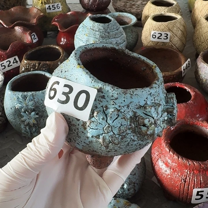 内口5高7粗陶手工制作