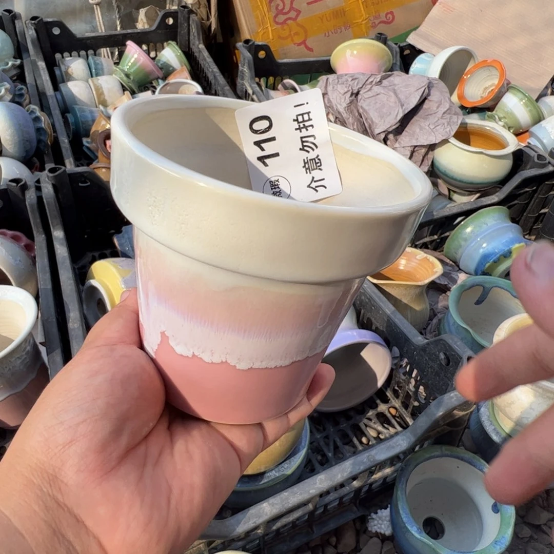 景德镇中号手工盆 两单发货