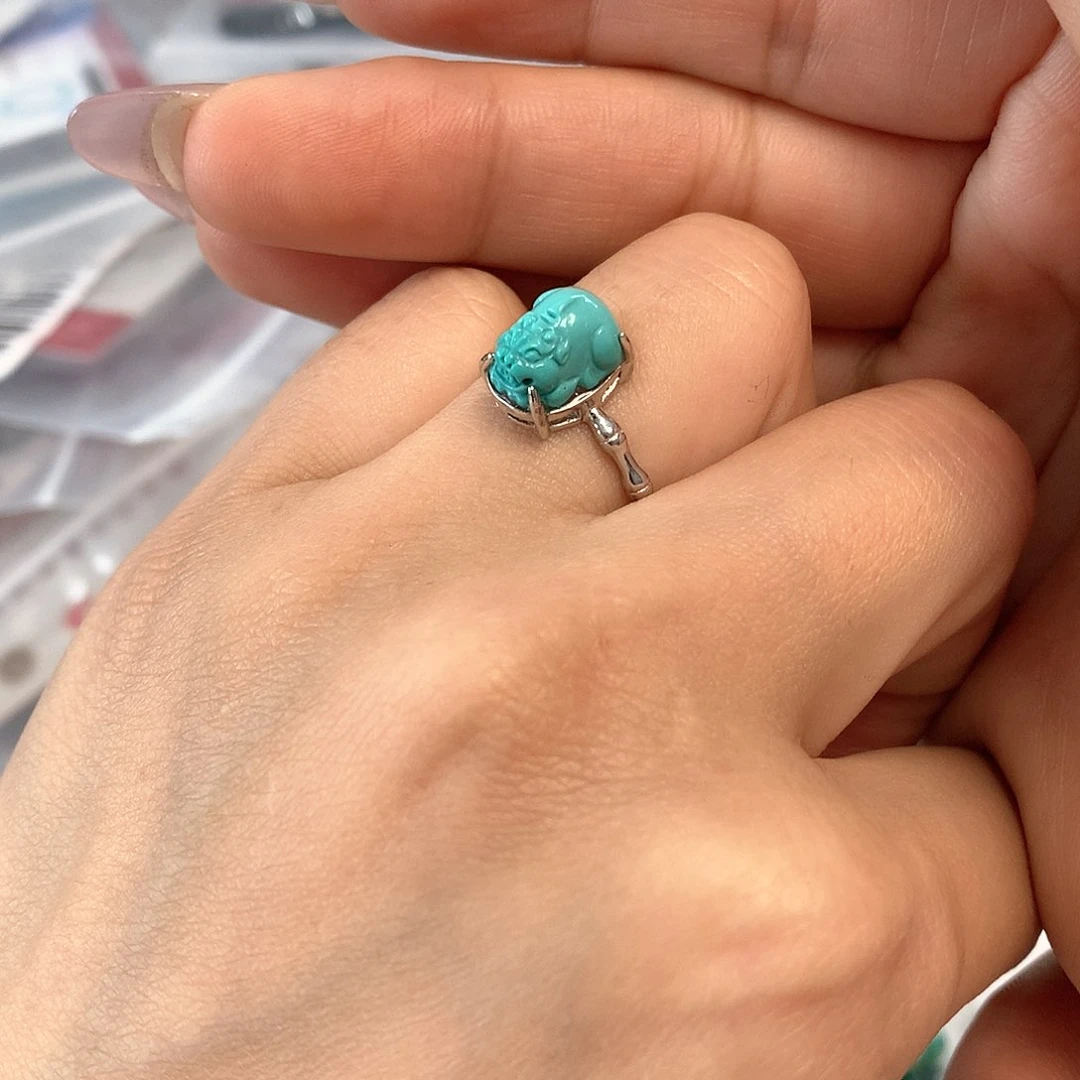 绿松石珠宝奇石未镶嵌