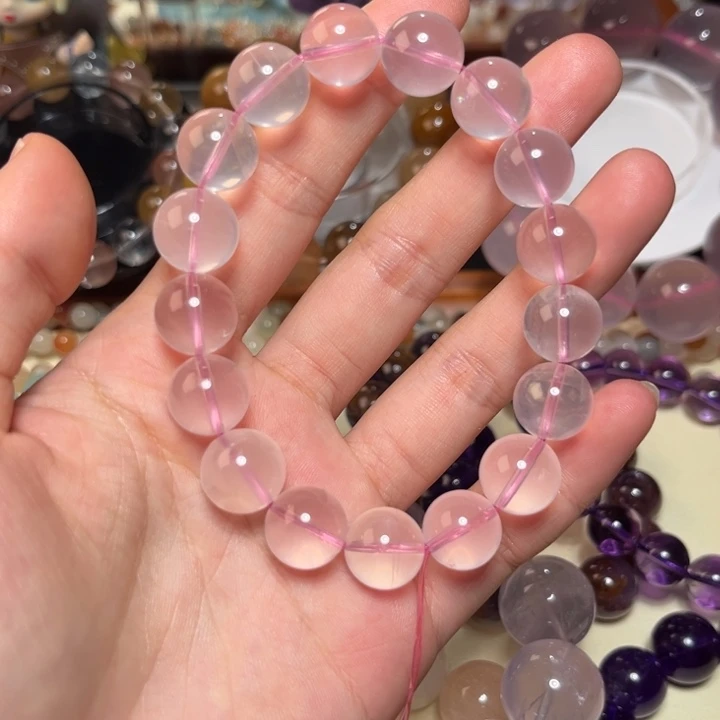 水晶手链未镶嵌粉水晶