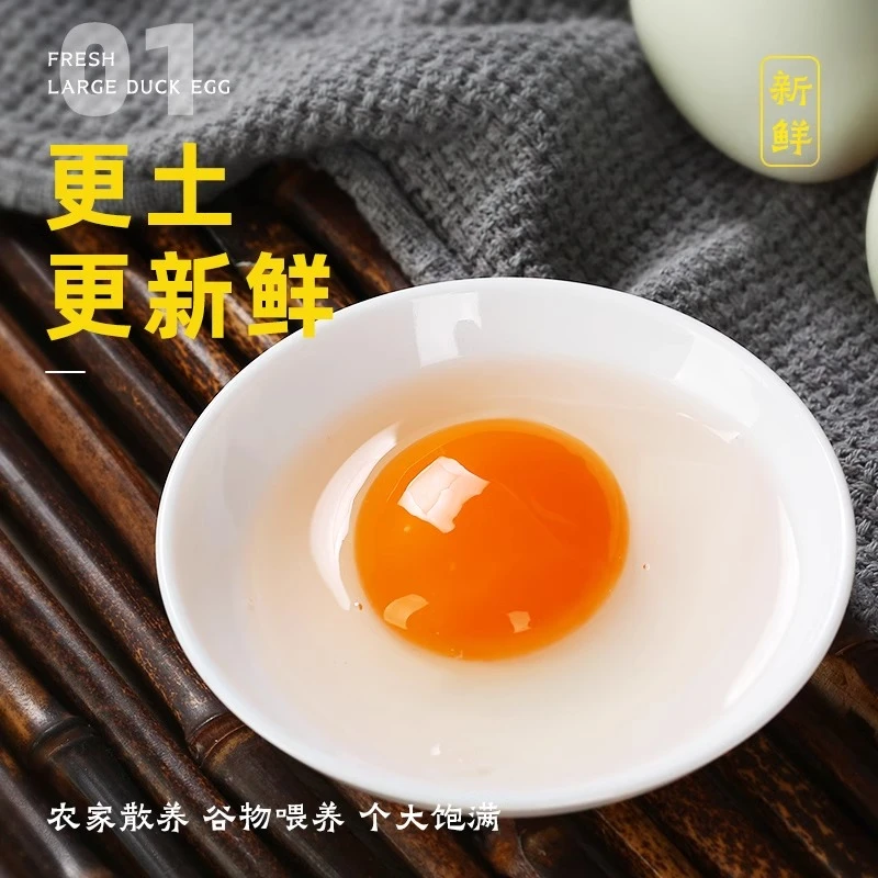 正宗散养生鸭蛋土鸭蛋20枚农家湖区新鲜现捡笨鸭蛋草鸭蛋新鲜批发