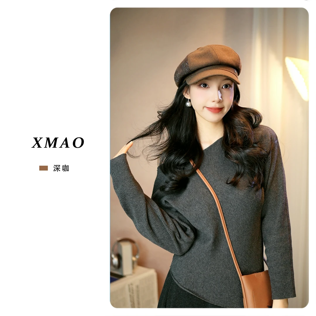 李小玉 2025 新款 “拼接八角帽” 英伦风格气质时尚百搭复古贝雷帽