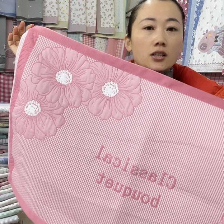 棉特价粉色花开富贵