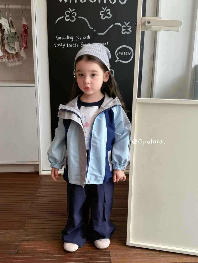【Opolala 】2025新款秋款女童兔子警官冲锋衣外套