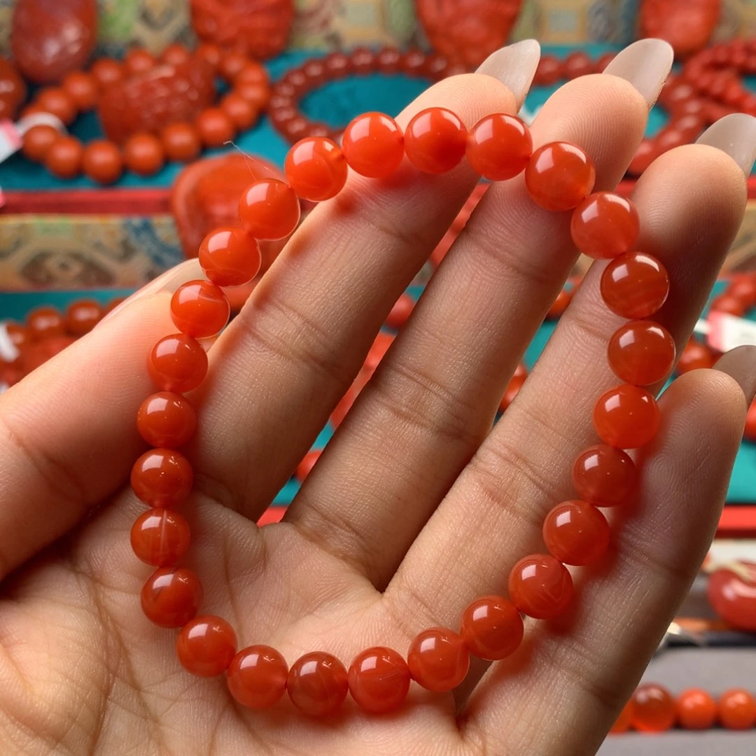 未镶嵌手串南红玛瑙保山原矿南红
