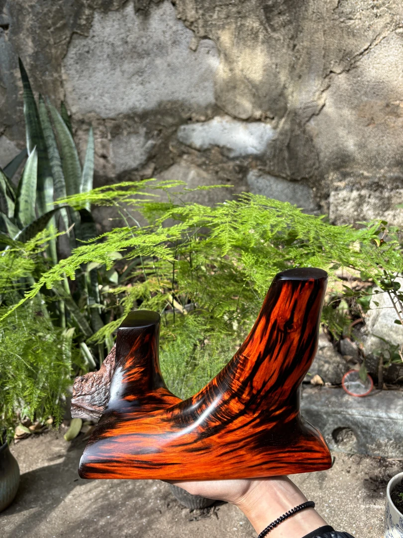 老红木交趾黄檀酸枝原木手工原木料摆件家居精致高档中式工艺品