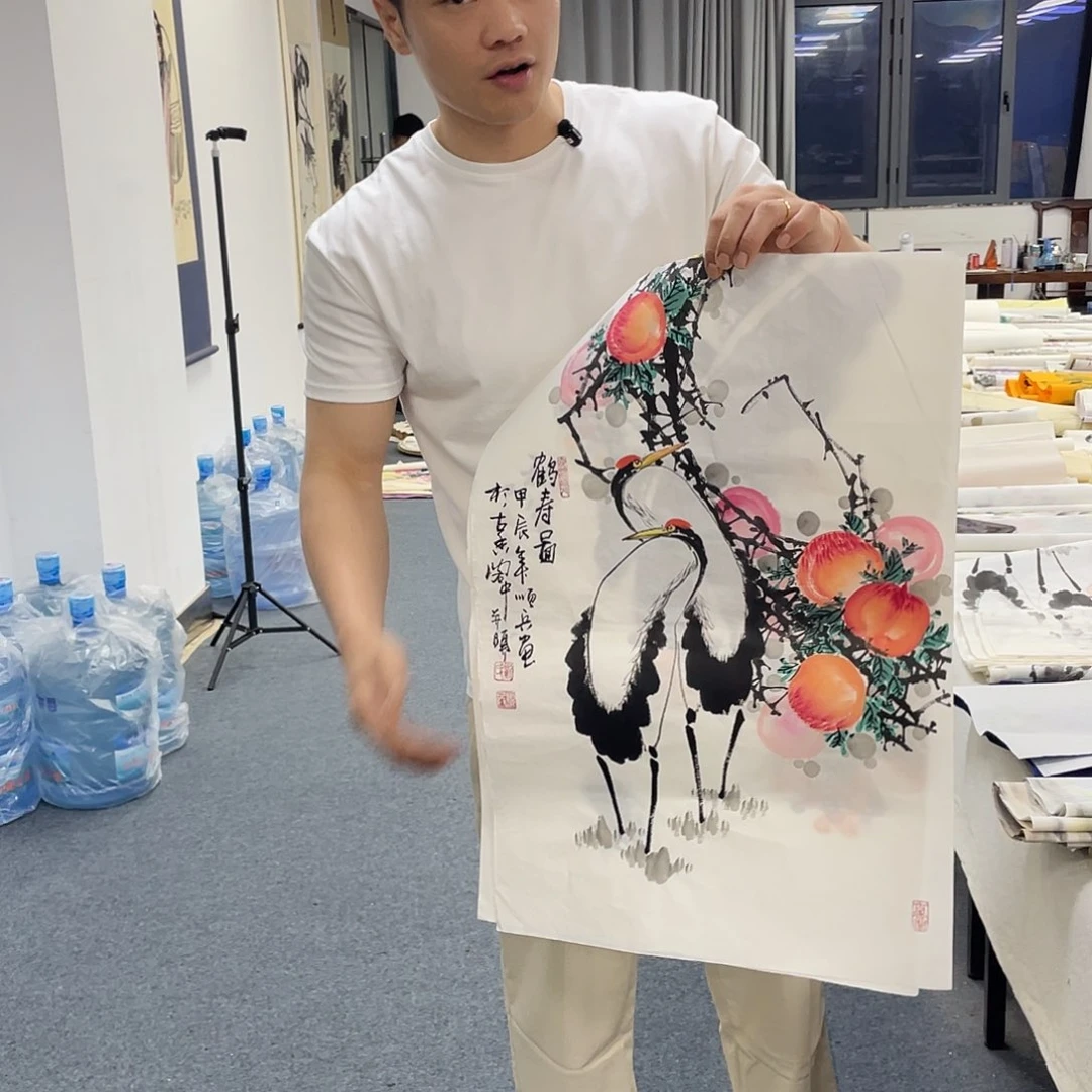 国画纯手绘字画宣纸