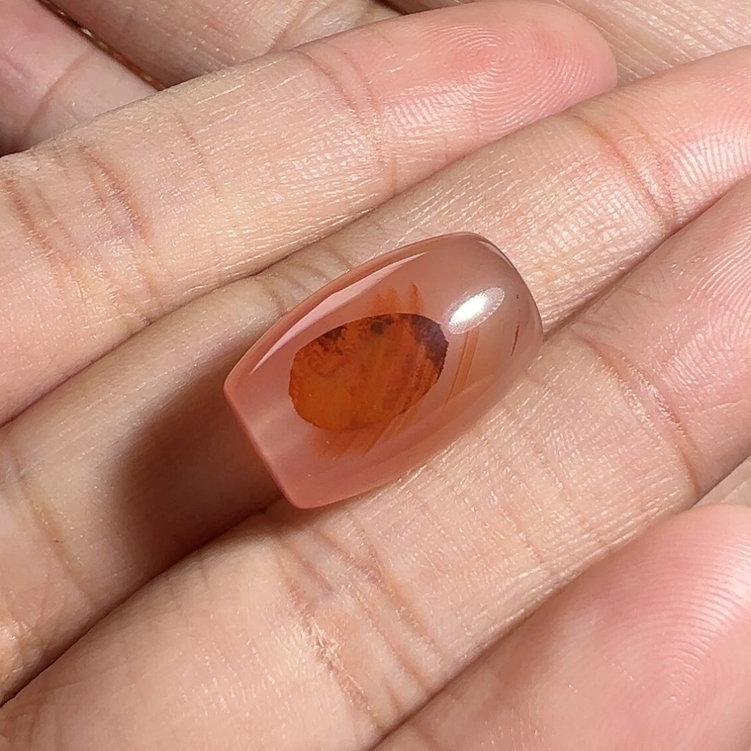 南红玛瑙珠宝奇石未镶嵌长桶珠11.3X长16.9m m