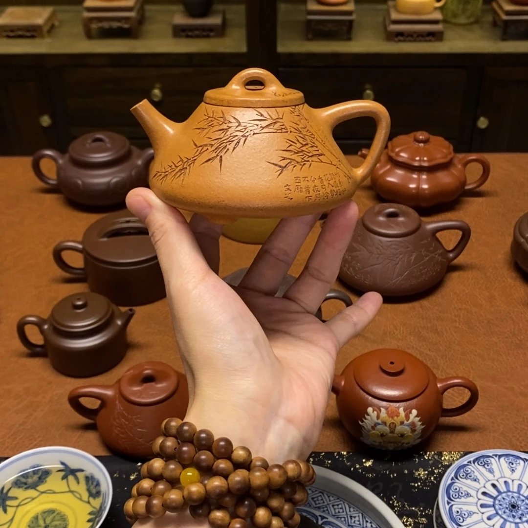 茶壶紫砂190cc，子冶石瓢，老