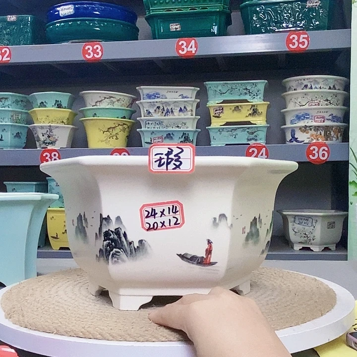 真***缘紫砂花瓶紫砂花盆