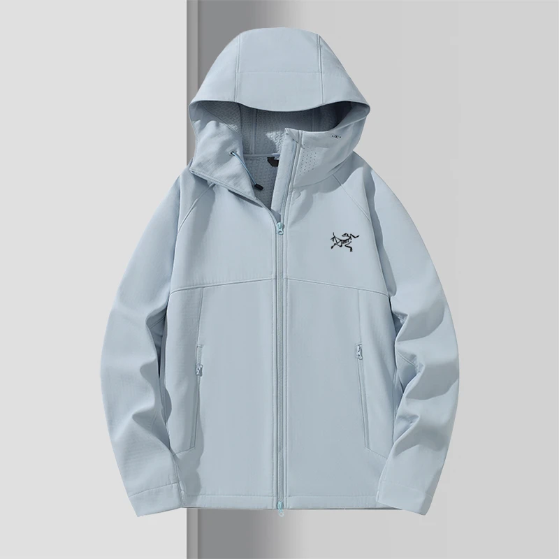 【轻奢品牌·正品尾货】2025加绒加厚始祖刺绣鸟男女款秋冬户外软壳