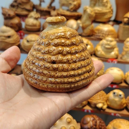 竹竹根雕纯手工花瓶