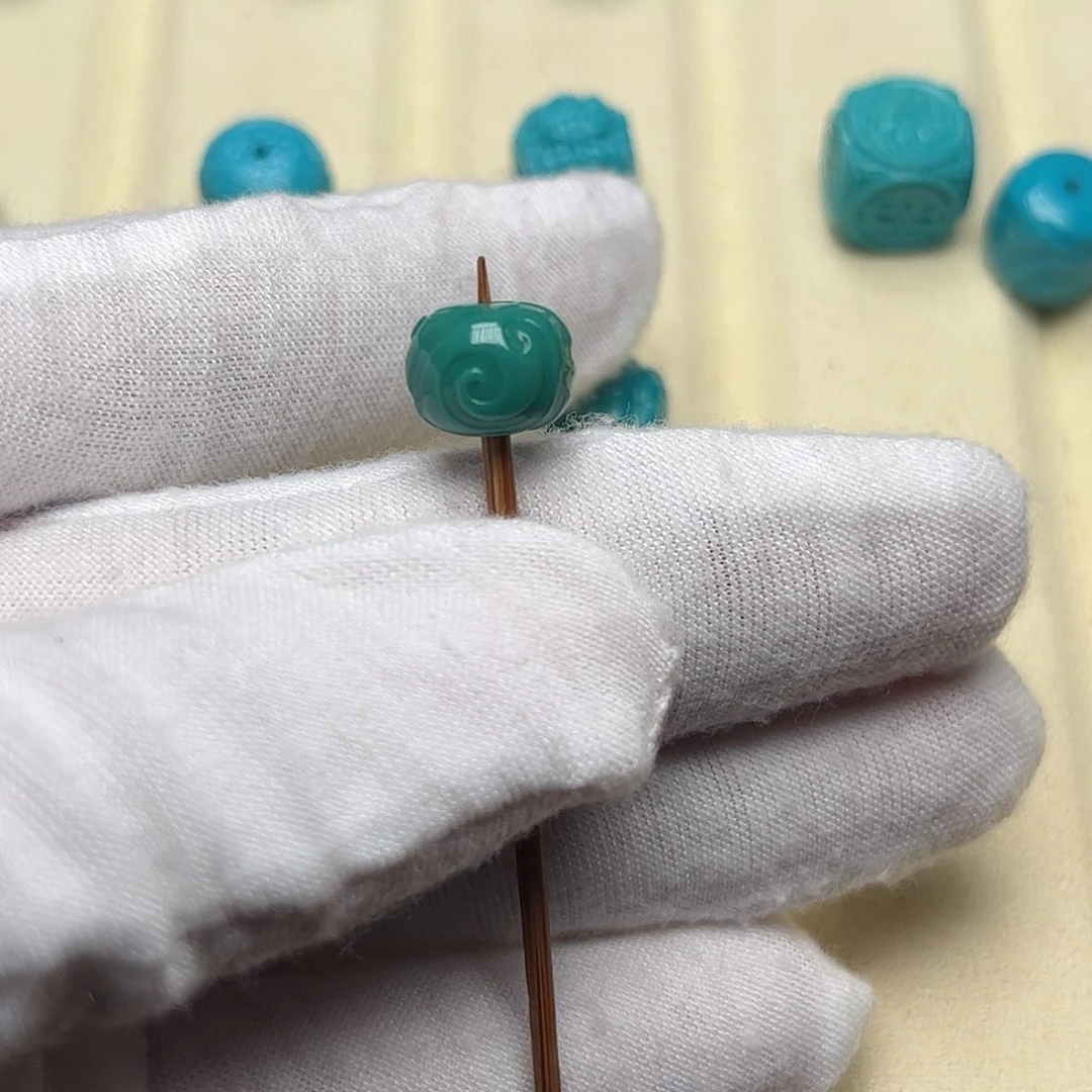 绿松石未镶嵌绿松石博古9.9