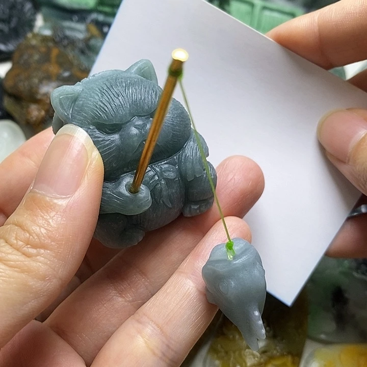 定制翡翠未镶嵌毛货